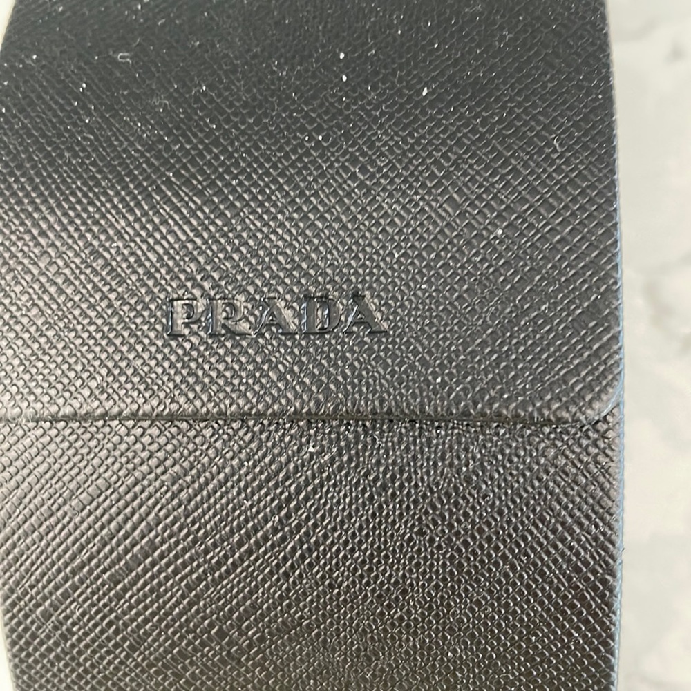 Prada black eye glass case